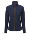 PR824 Premier Ladies Artisan Fleece Jacket Navy / Brown colour image